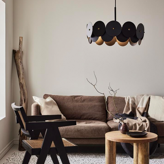 Vegas 3-lys pendel sort/messing