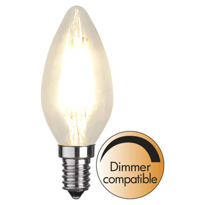 Star LED E14 mignon filament klar 4.2W dimbar