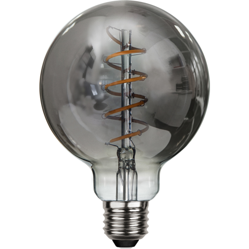 Star LED globe sotet spiral Ø95mm 4W dimbar