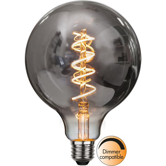 Star LED globe sotet spiral Ø125mm 4W dimbar