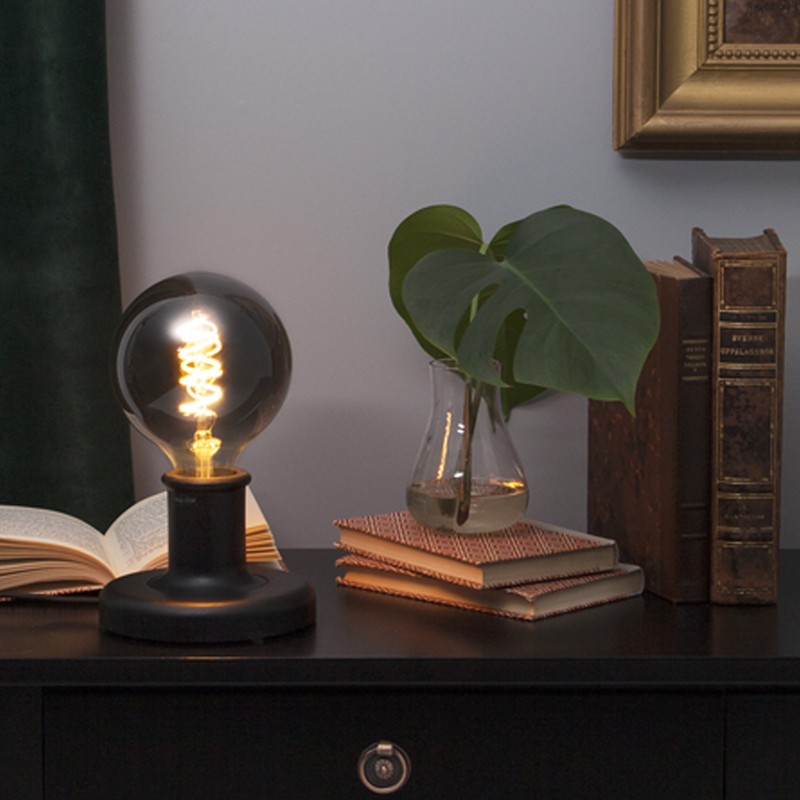 Star LED globe sotet spiral Ø125mm 4W dimbar