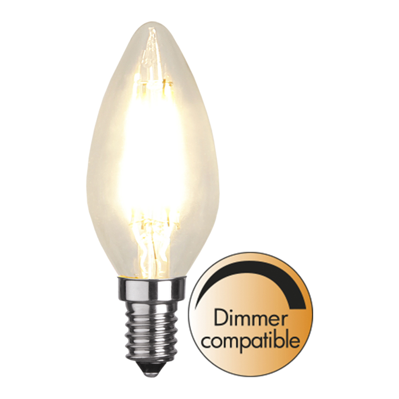 Star LED E14 mignon filament klar 4.2W dimbar