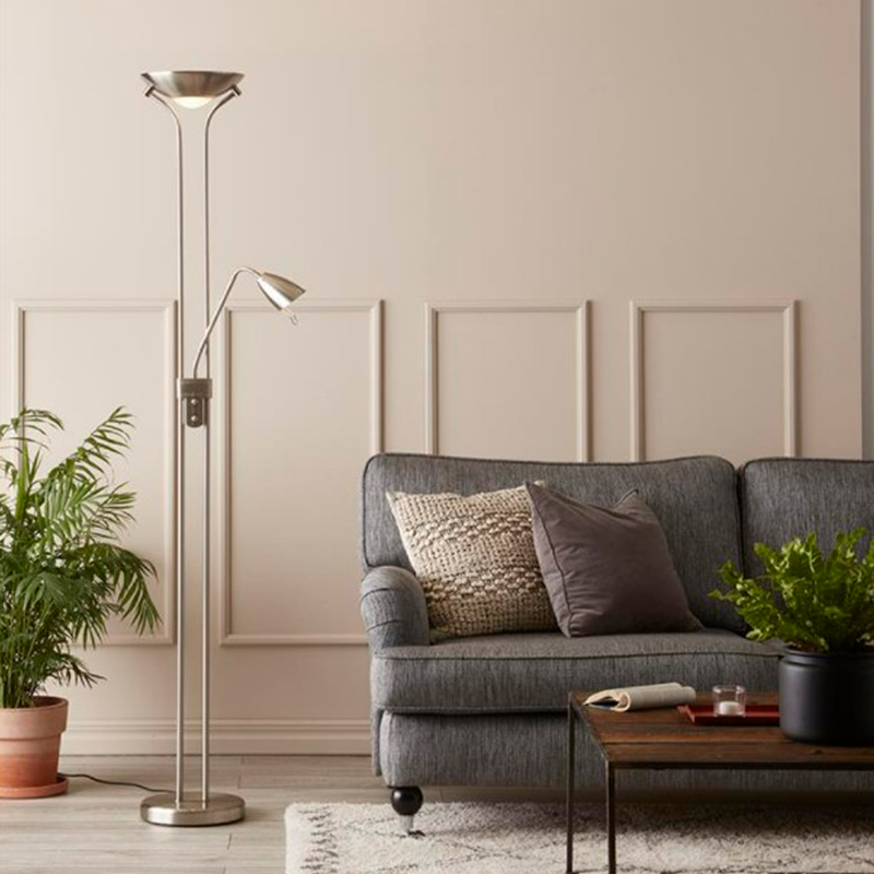 Detroit Uplight Gulvlampe Med Leselys St l GU10 R7s Marksl jd detroit-uplight-gulvlampe-med-leselys-st-l-gu10-r7s-marksl-jd