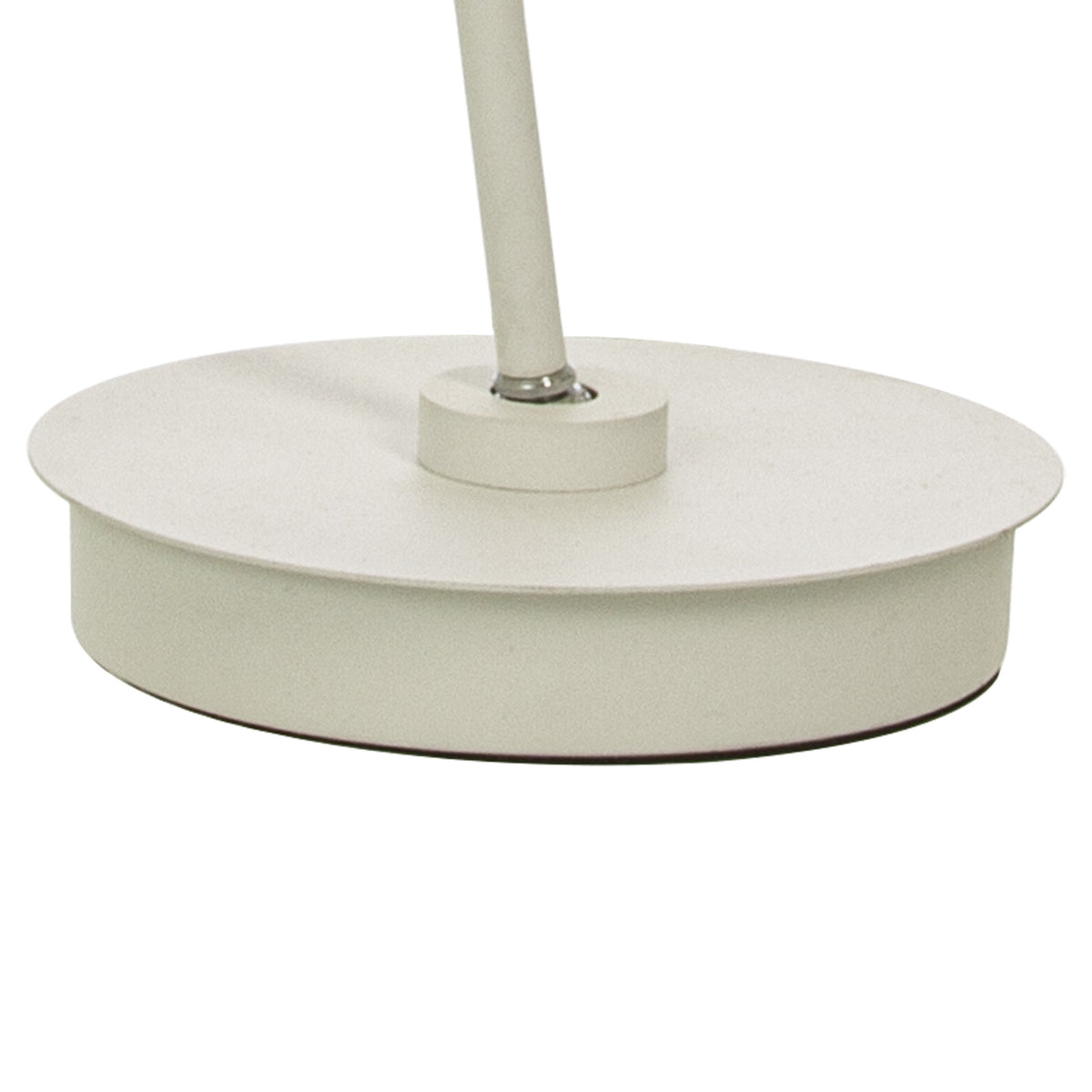 Detaljebilde av Artic bordlampe leselys i hvit metall med integrert 6W LED 3000K 540lm - Aneta belysning