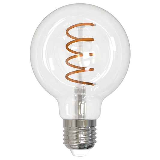 LM LED globe klar Ø80mm 7W dimbar