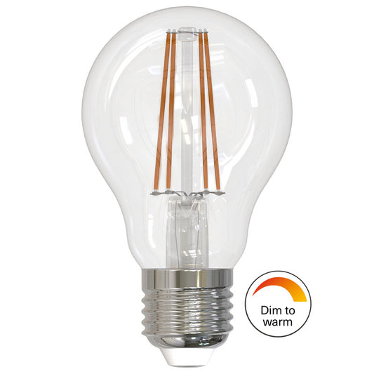 LM LED E27 normal klar 7.5W 3-step dim to warm