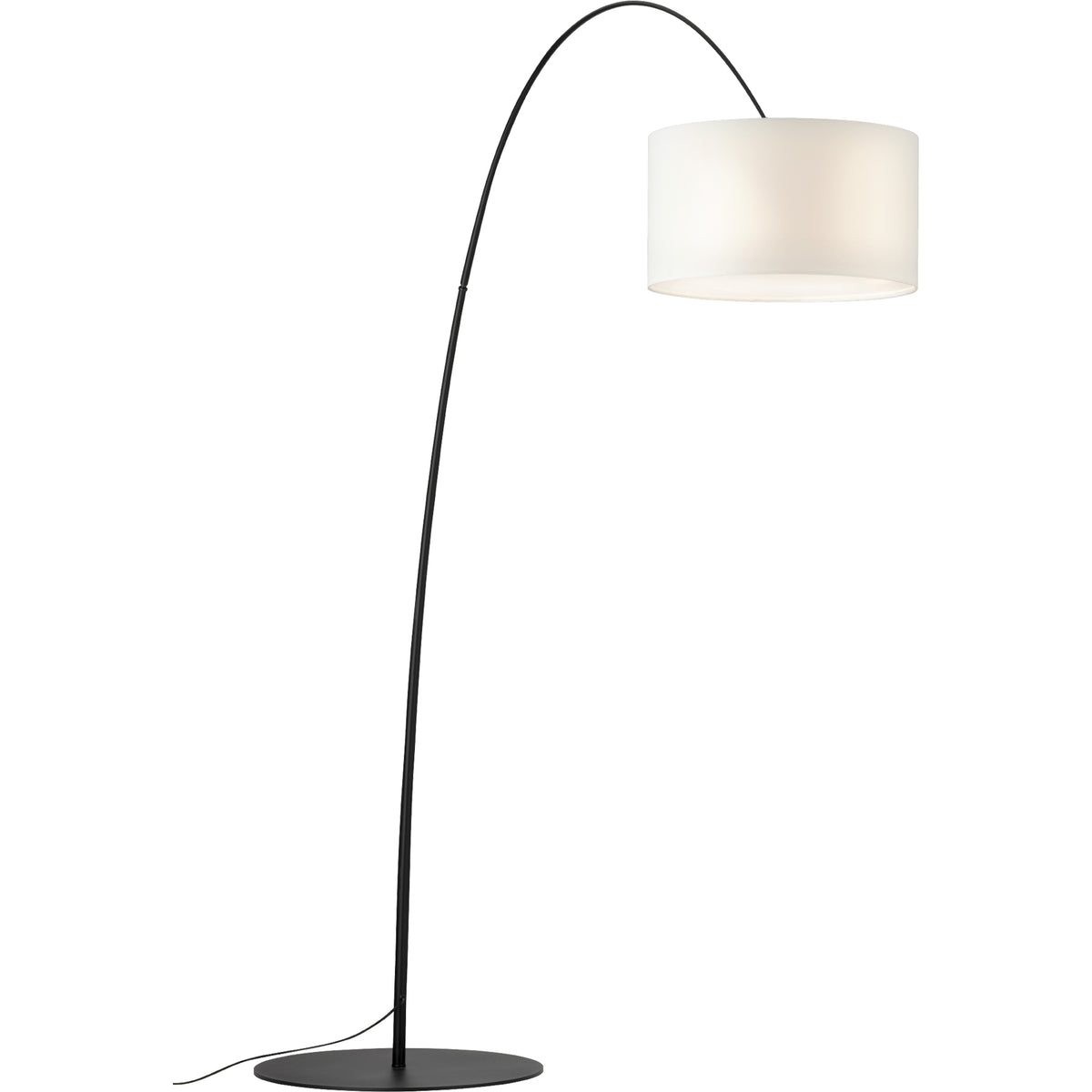 Lesquerde gulvlampe sort/hvit