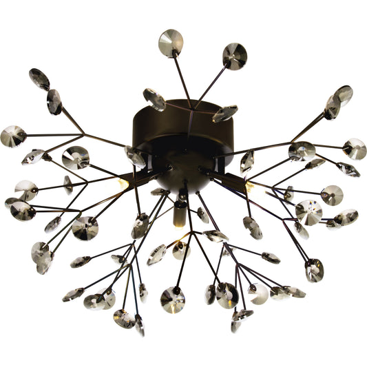 Viva taklampe krystall/sort