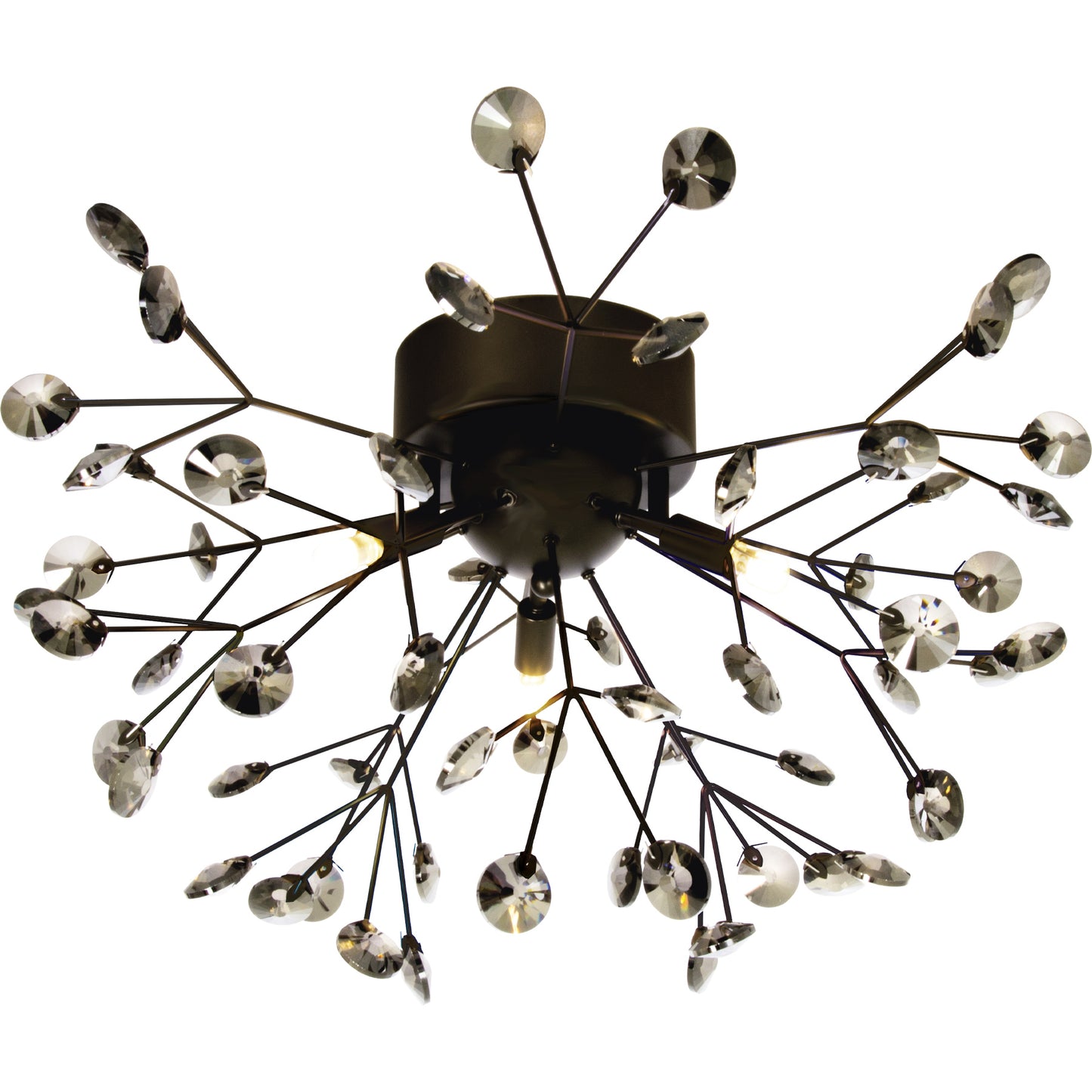 Viva taklampe krystall/sort