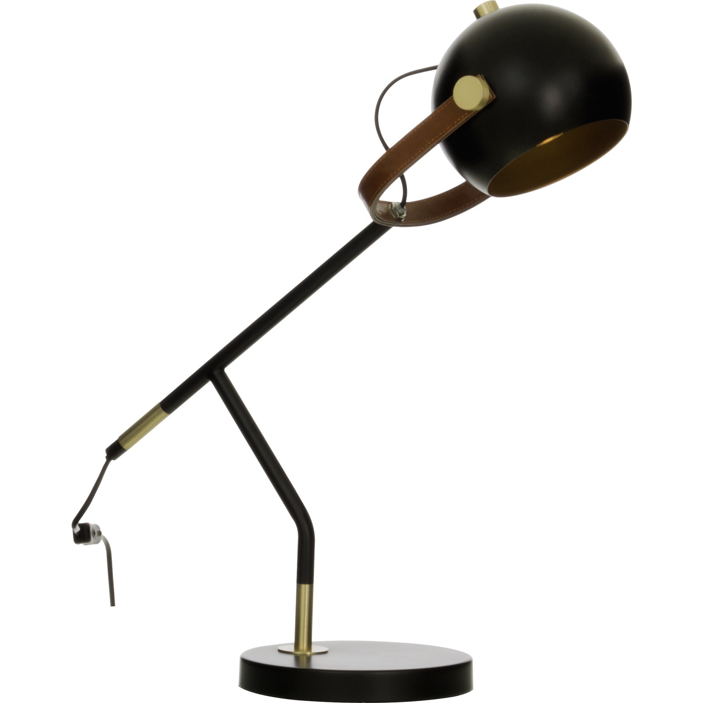 Bow bordlampe lese sort/brun