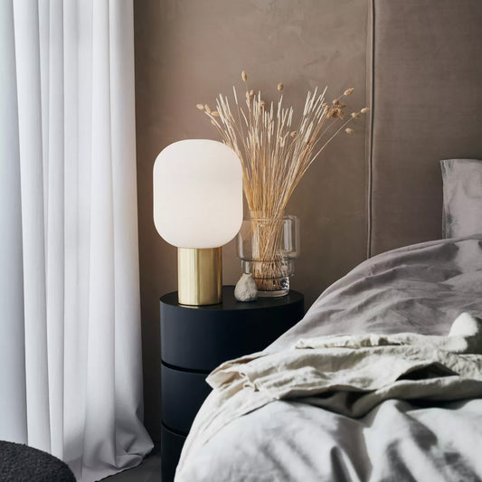 Brooklyn bordlampe messing/opal