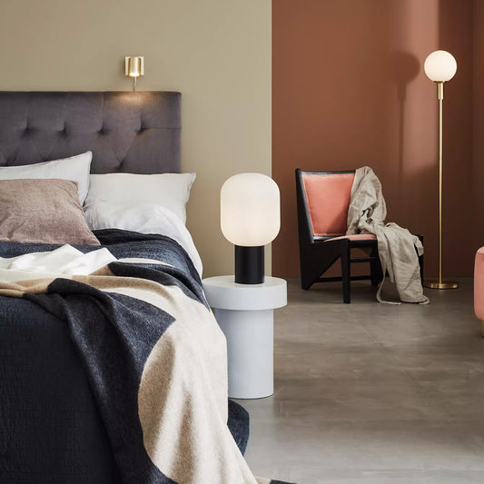 Brooklyn bordlampe sort/opal