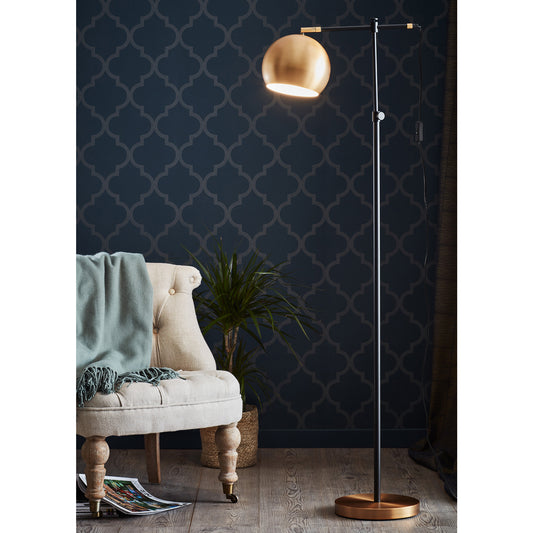 Chester gulvlampe sort/bronse