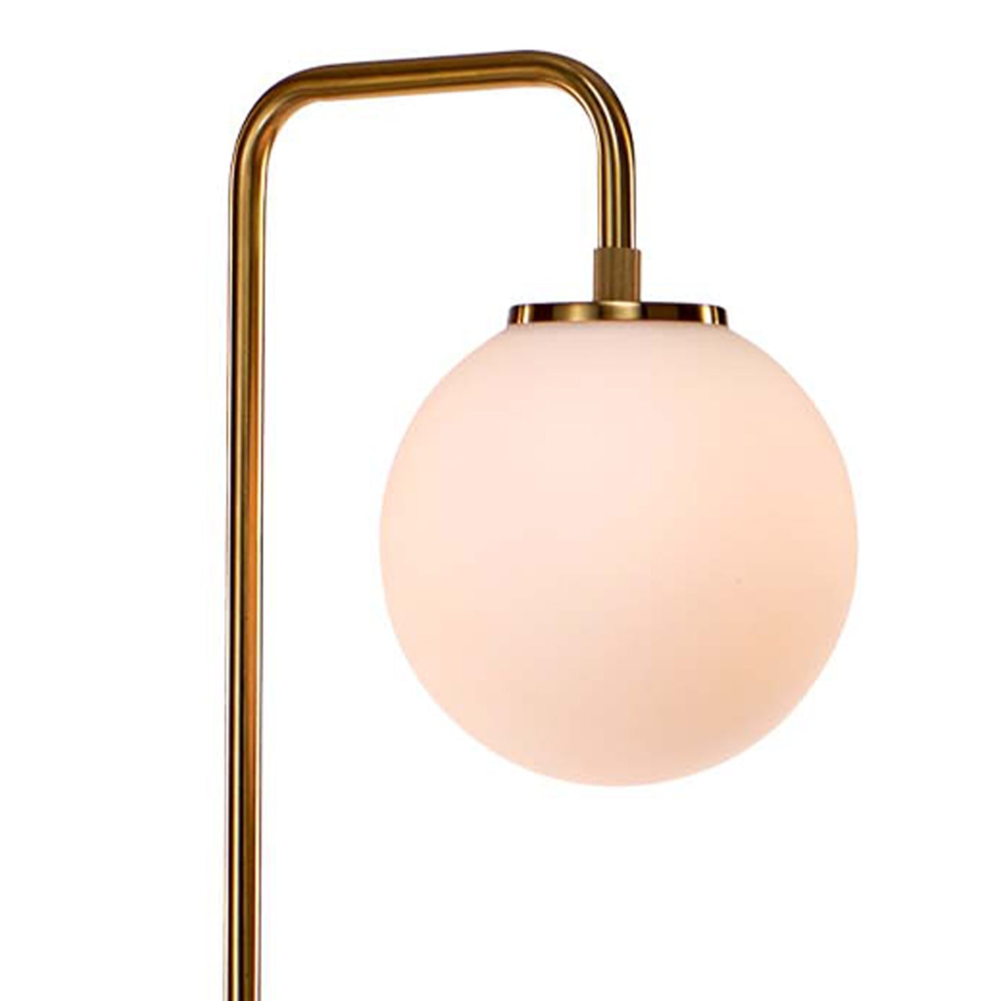 Elisa gulvlampe messing/opal