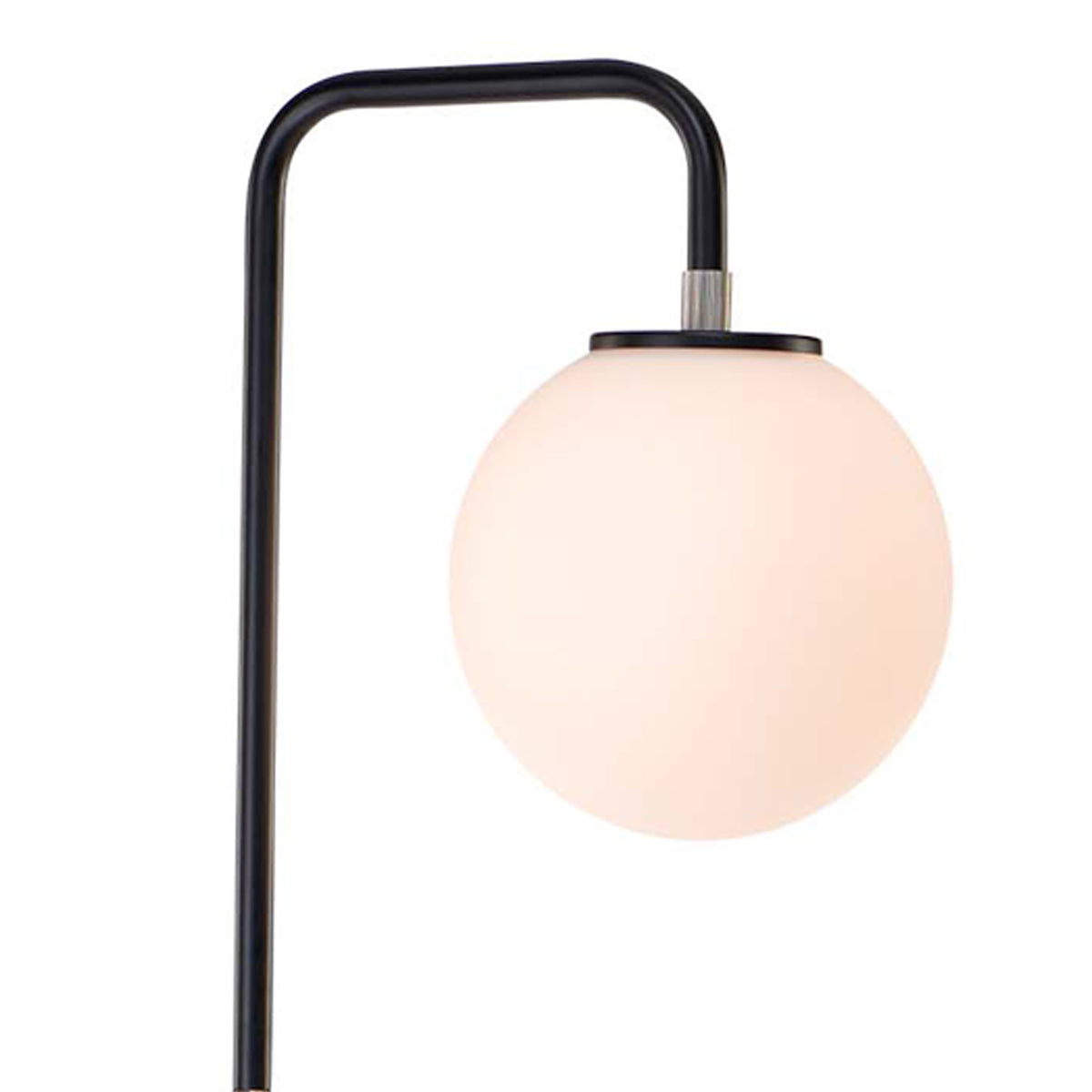Elisa gulvlampe sort/opal