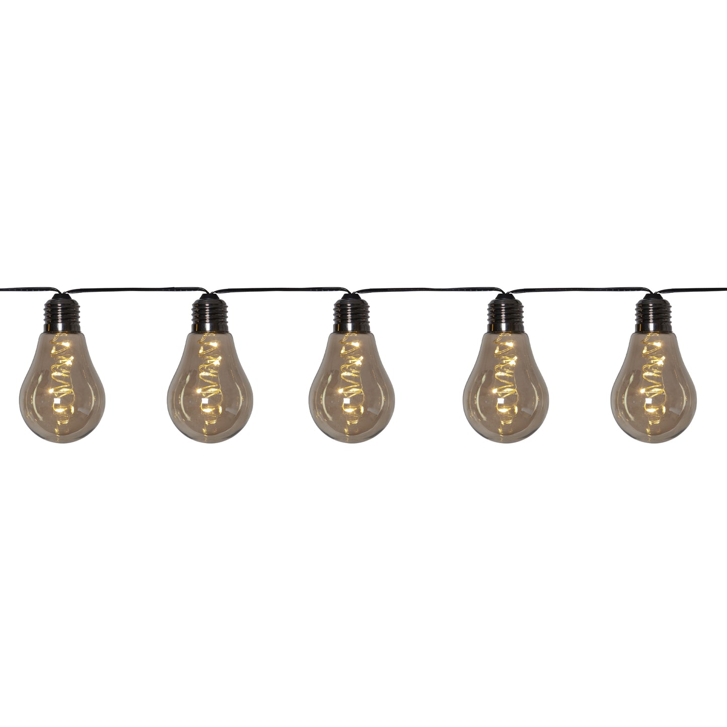 Glow LED 10-lys lysslynge sotet