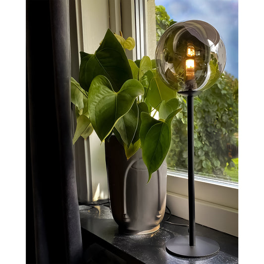 Molekyl bordlampe høy sort/sotet