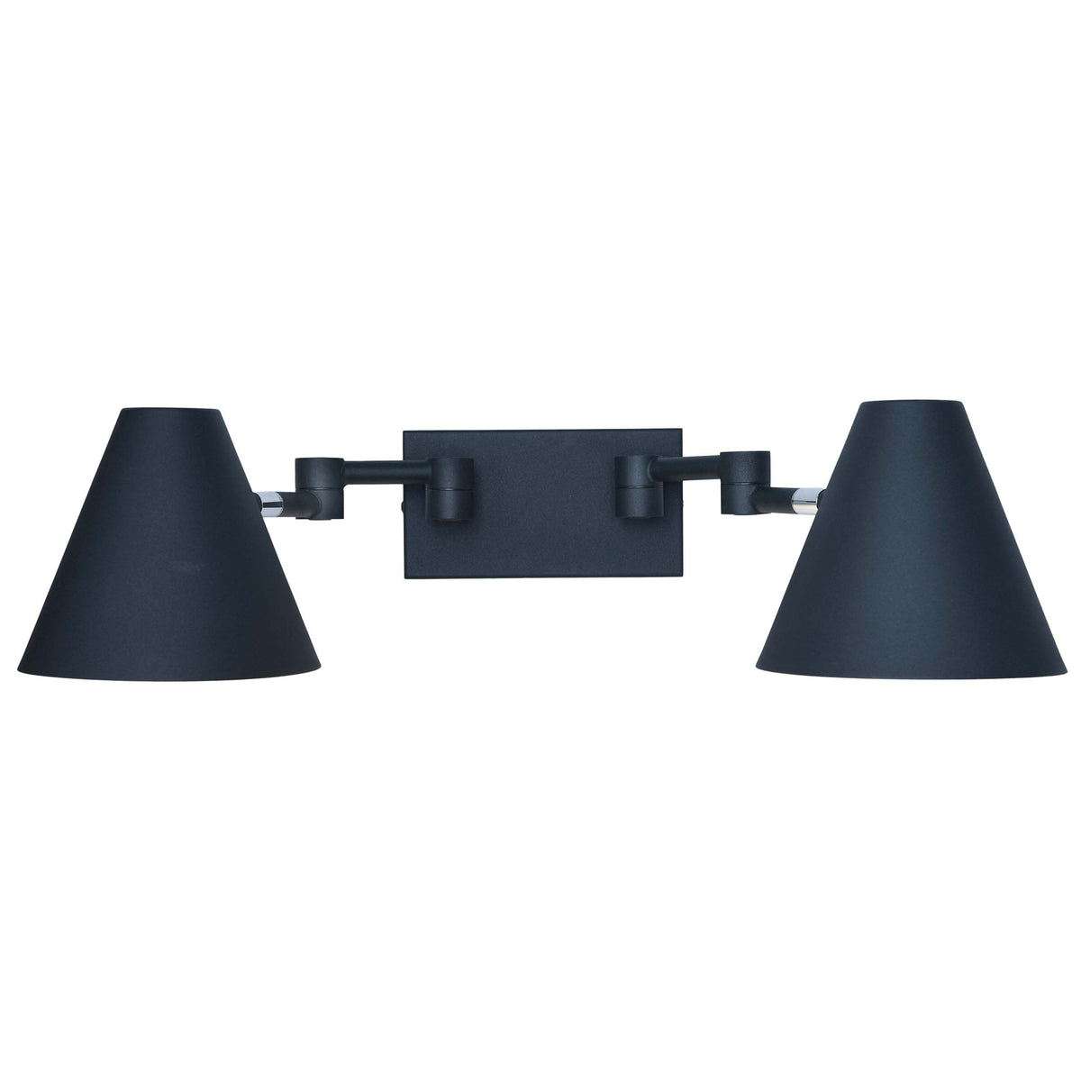 Montana 2-lys vegglampe sort/sand