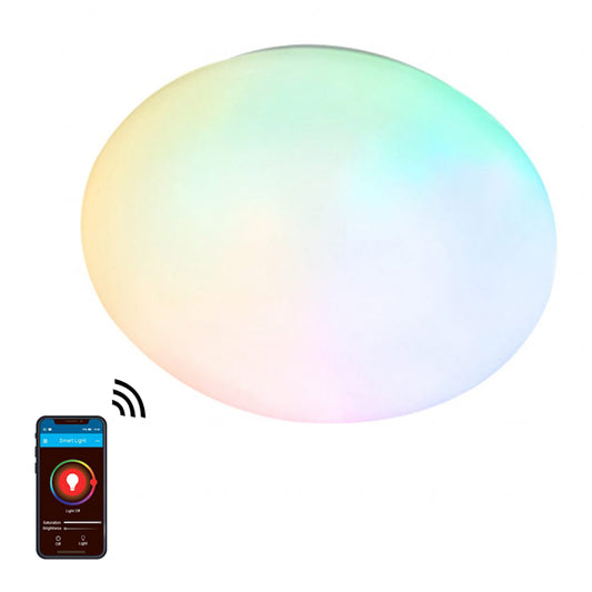 Smart light LED RGB plafond avrundet