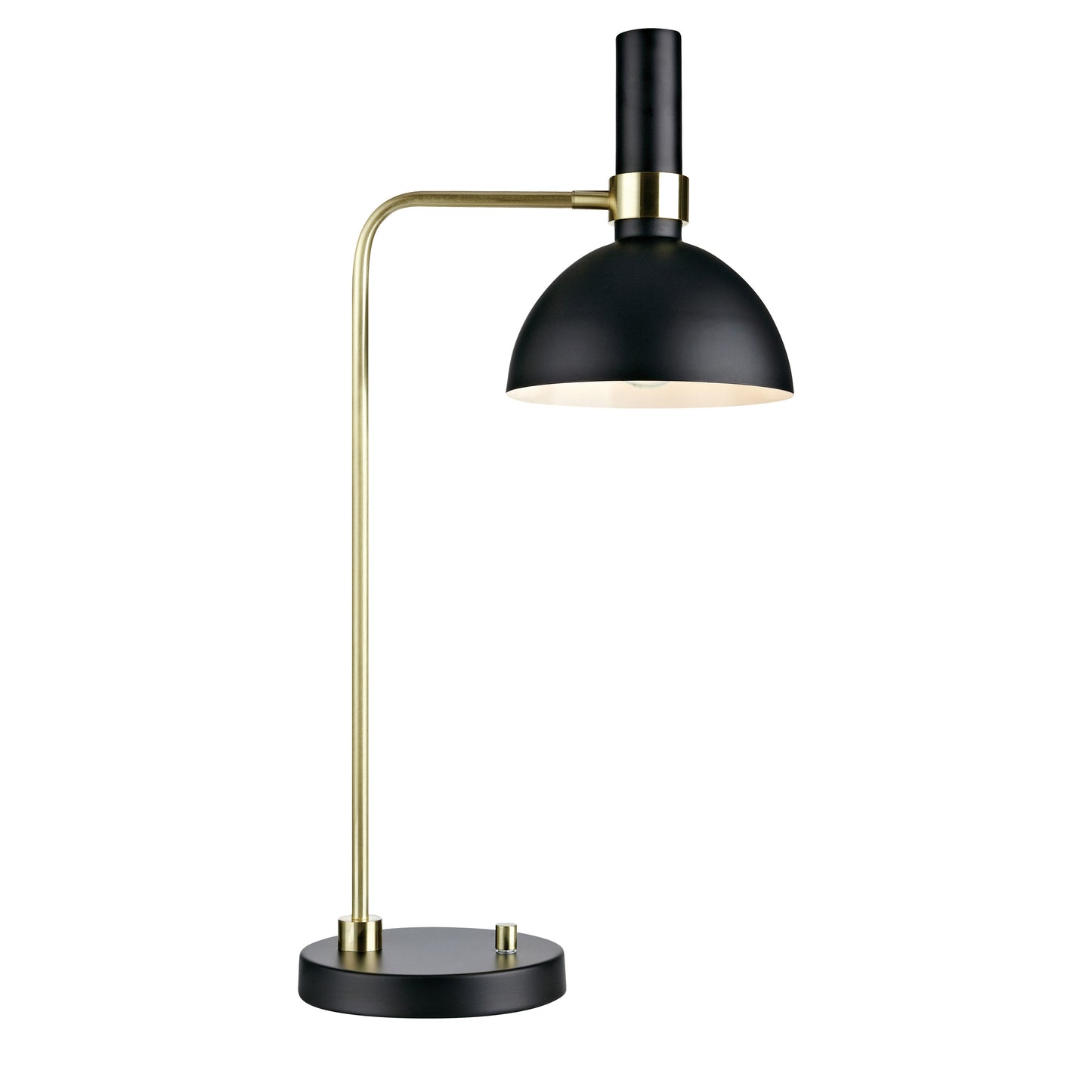 Larry bordlampe E27 sort/messing