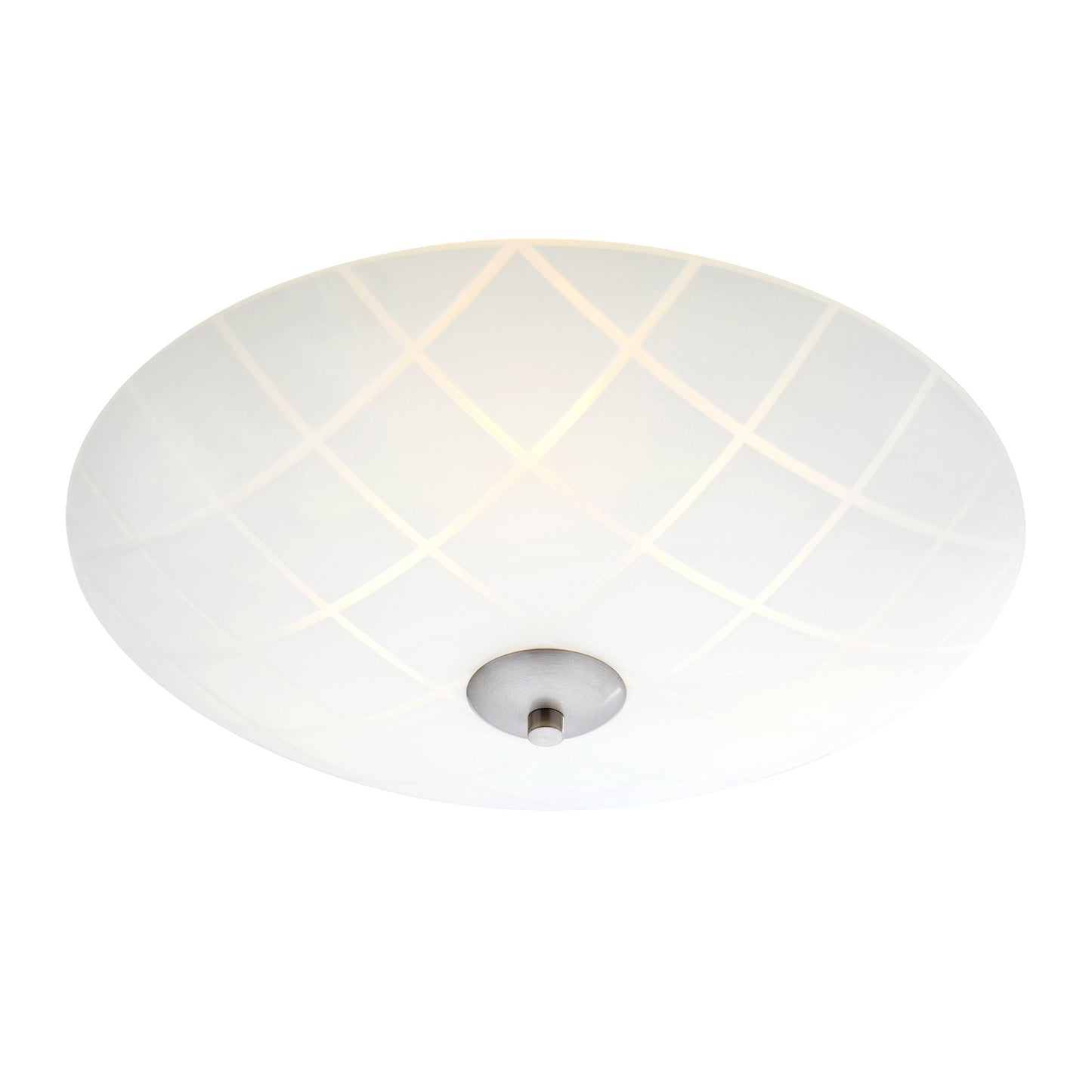 Ruta takplafond Ø43cm hvit/stål
