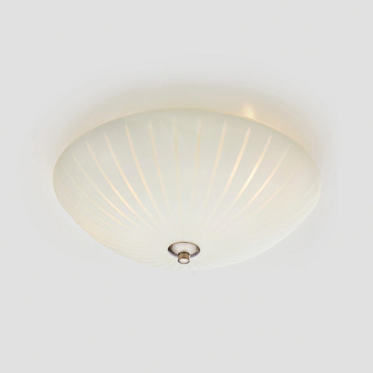 Cut plafond Ø35cm hvit/stål