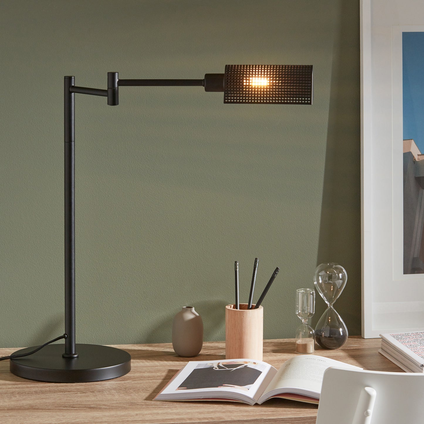 Yale bordlampe 40W E14 sort
