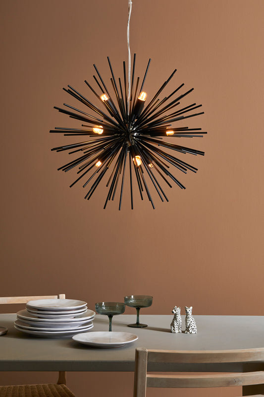 Soleil takpendel Ø56cm 9x20W sort