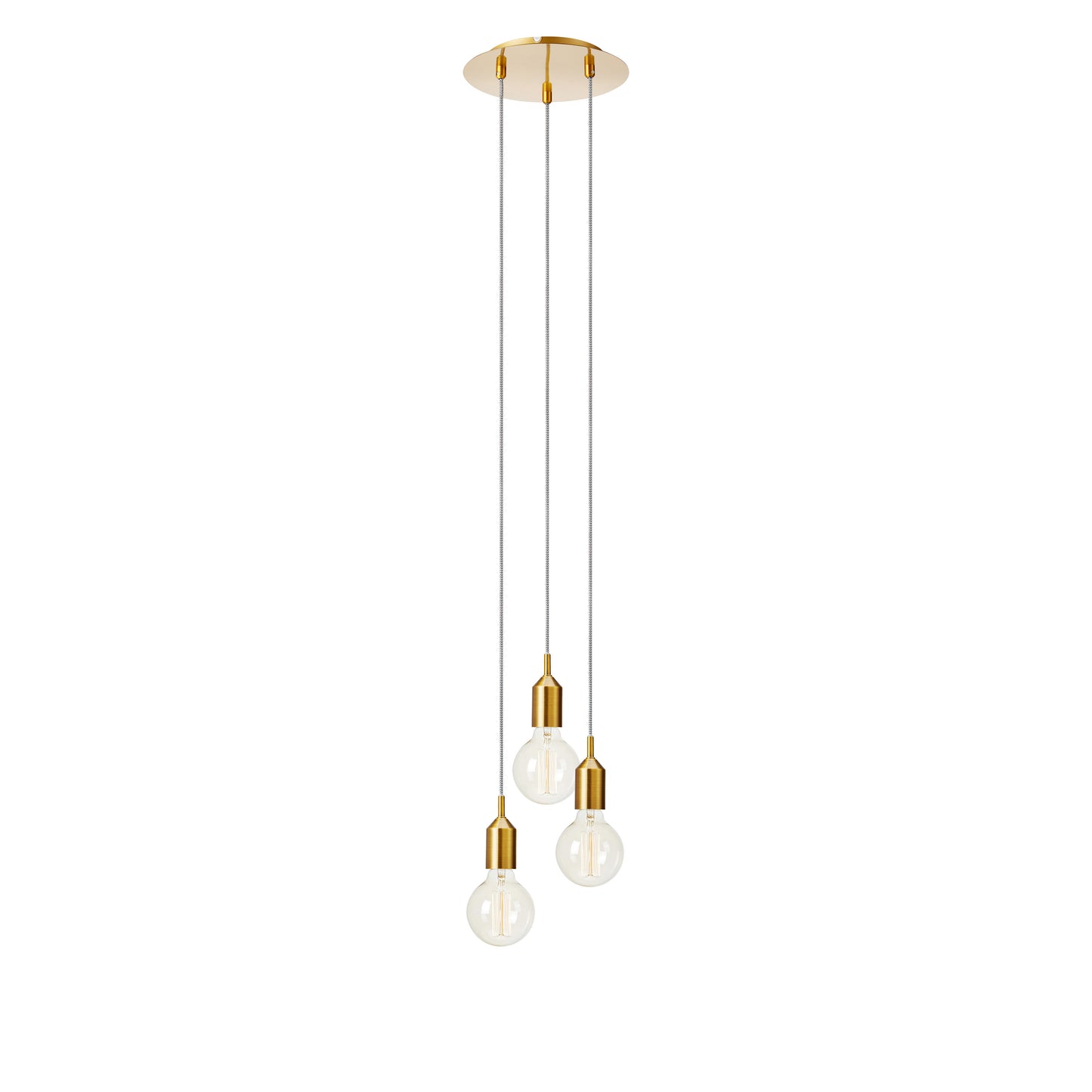 Bronx takpendel 3x60W E27 bronse