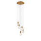 Bronx takpendel 5x60W E27 bronse