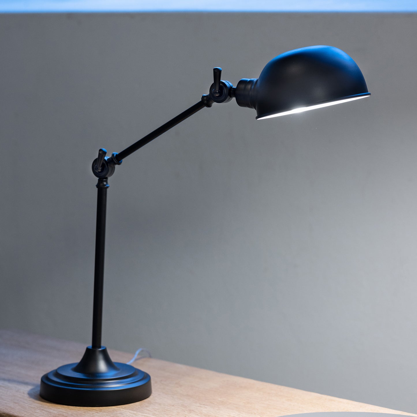 Portland bordlampe 40W E27 sort