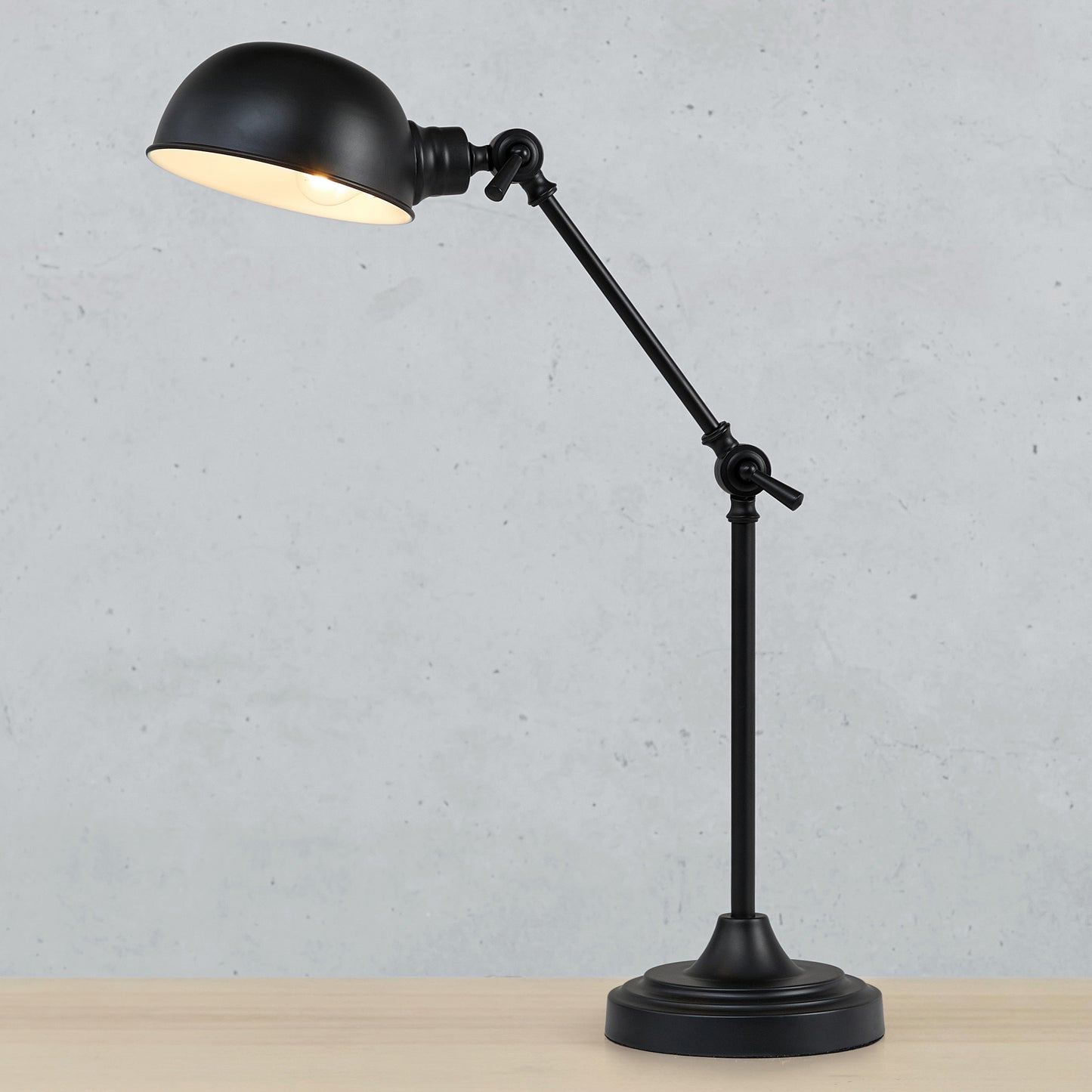 Portland bordlampe 40W E27 sort