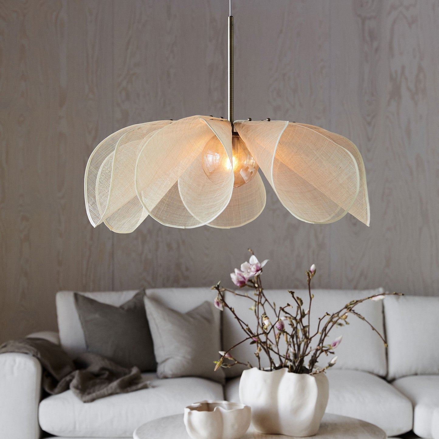 Styrka takpendel Ø75cm beige