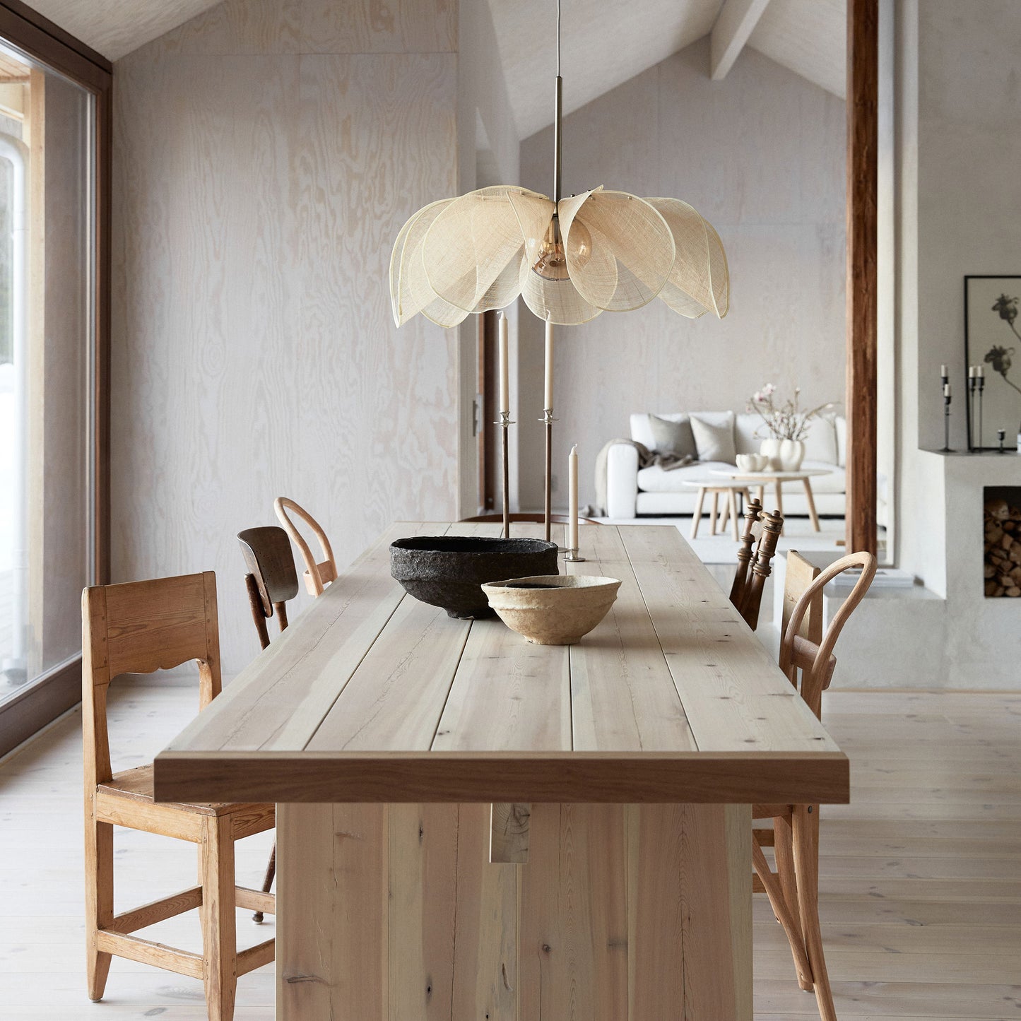 Styrka takpendel Ø75cm beige