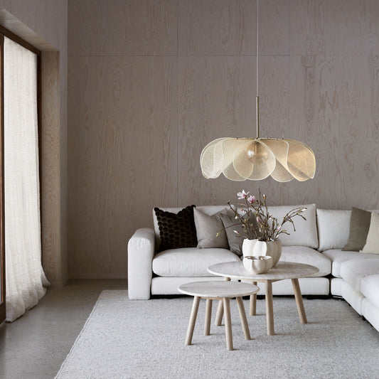 Styrka takpendel Ø75cm beige