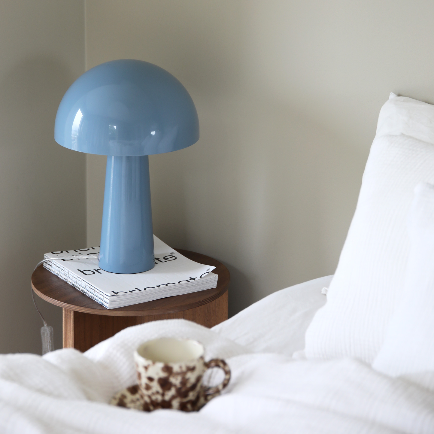 Mantar bordlampe E14 blå