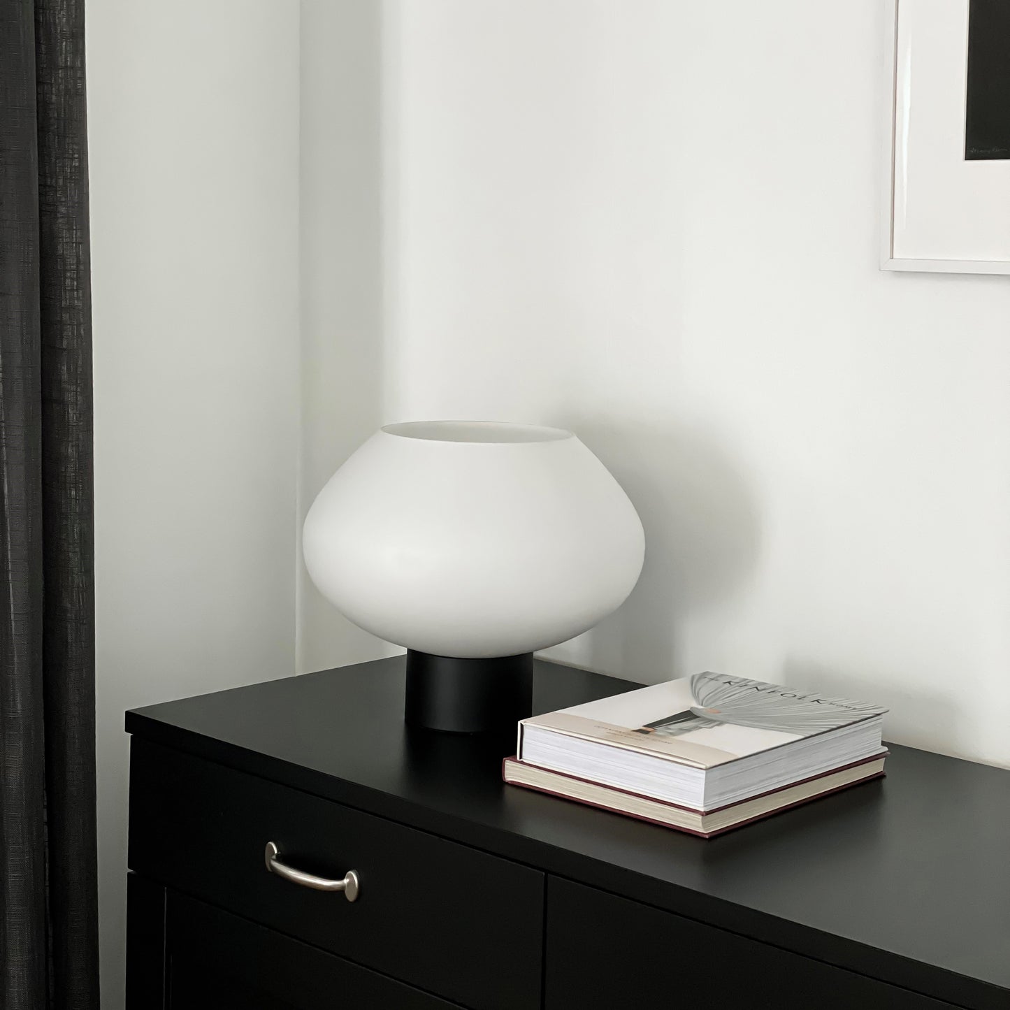 Bell bordlampe stor sort/opal