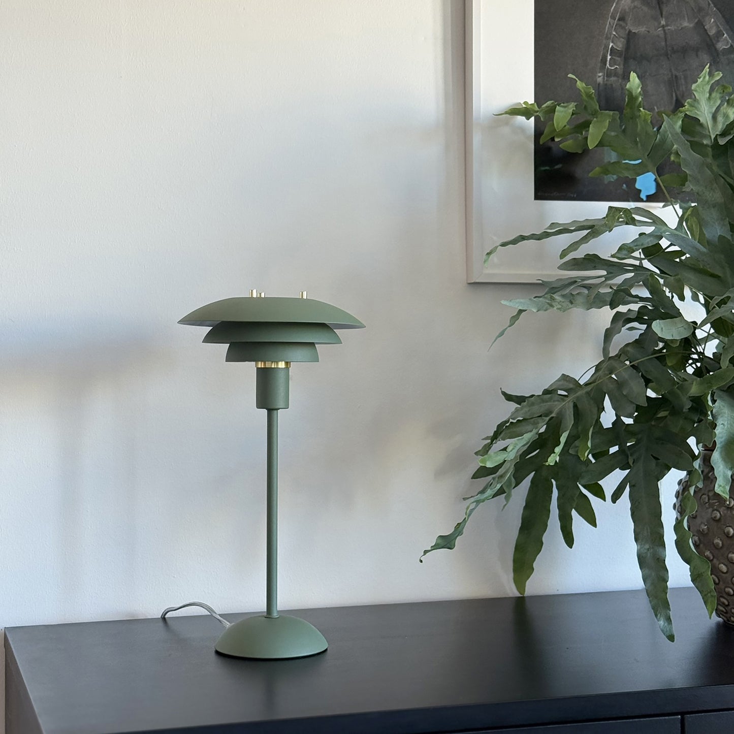 Epsilon bordlampe liten grønn