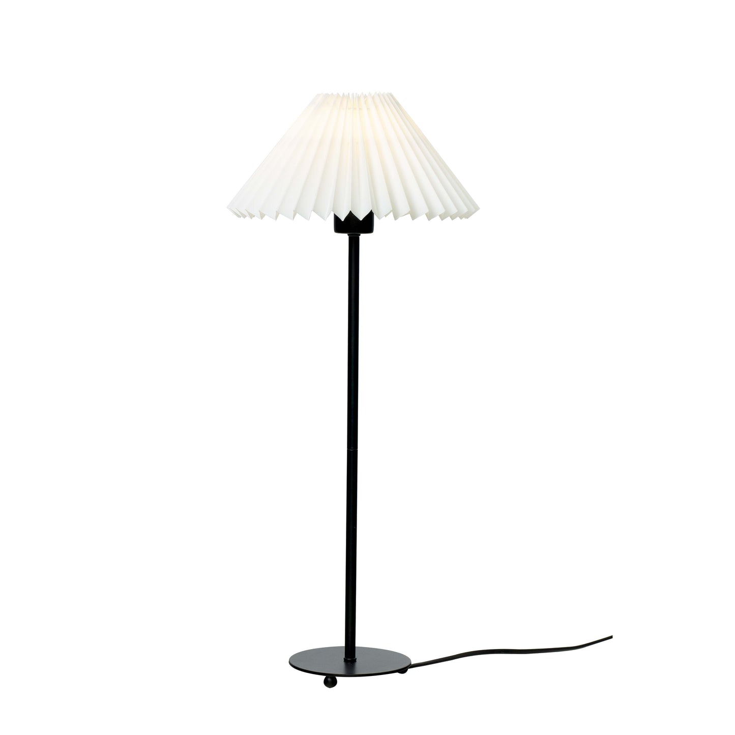 Ester bordlampe sort/hvit m/skjerm