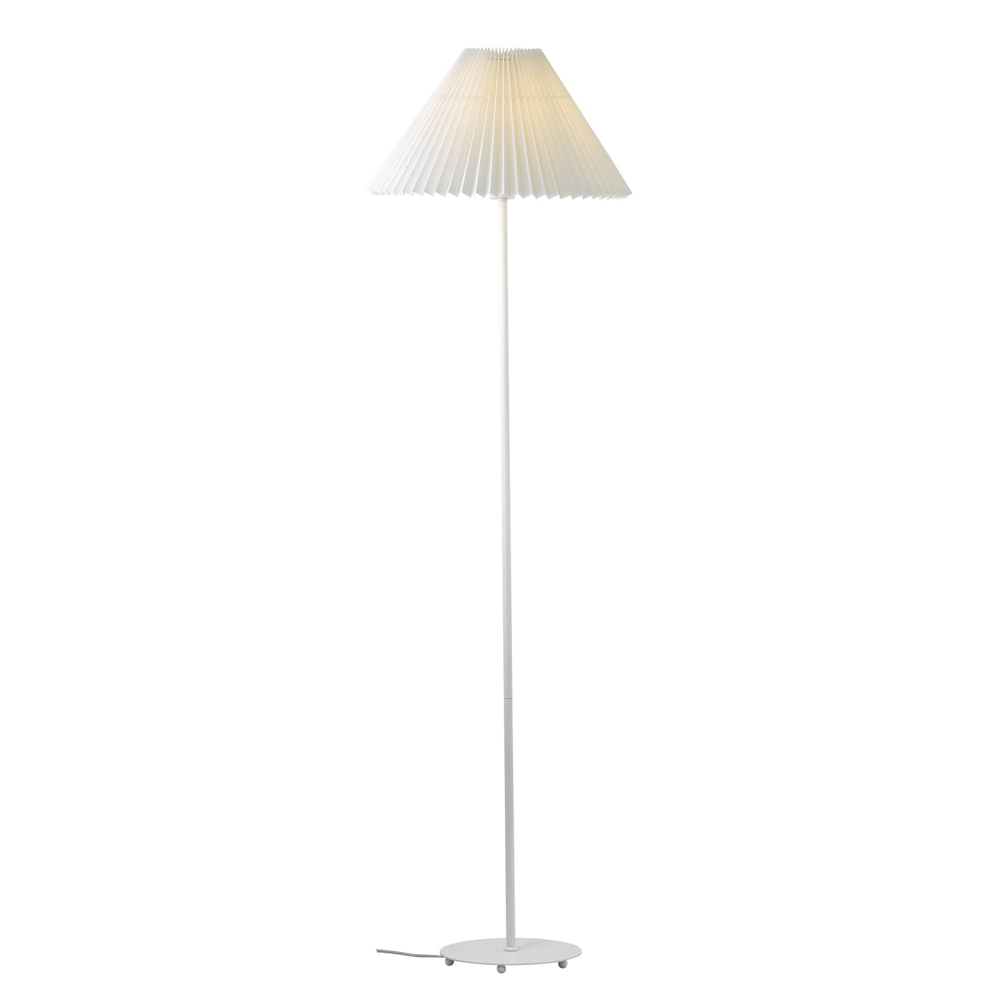 Ester gulvlampe hvit m/skjerm