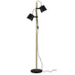 Espresso gulvlampe svart/tre