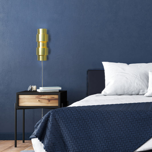 Lorena vegglampe E14 matt messing