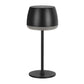 Gløtt bordlampe oppladbar solar matt sort