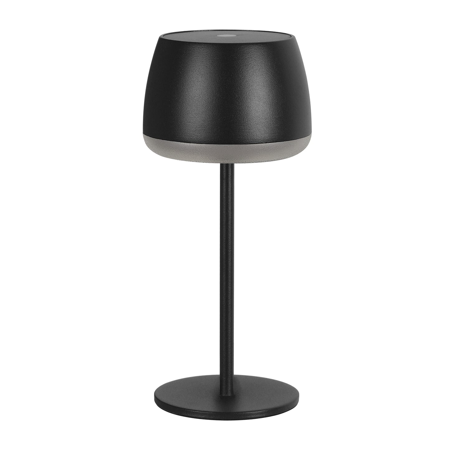 Gløtt bordlampe oppladbar solar matt sort