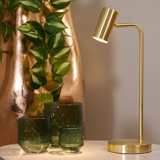 Stockholm LED bordspot messing