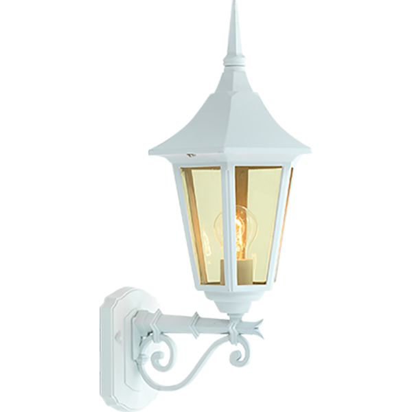 Bergen utelampe vegg hvit