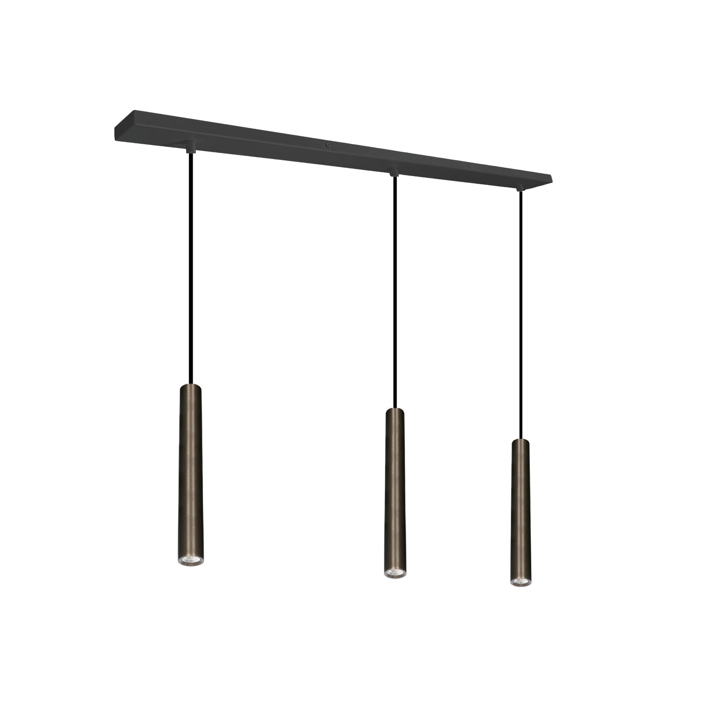 Oz mini K3 takpendel 3-lys sort/bronse