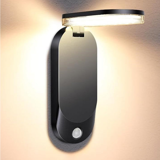Solar sensor vegglampe 5W sort IP65