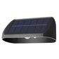 Solar vegglampe 2W IP65 sort beam