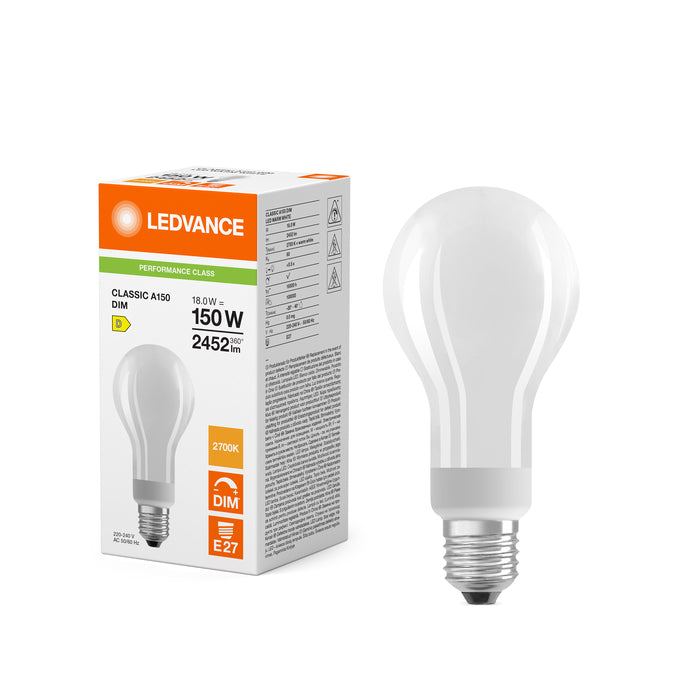 LM LED E27 normal opal 18W dimbar